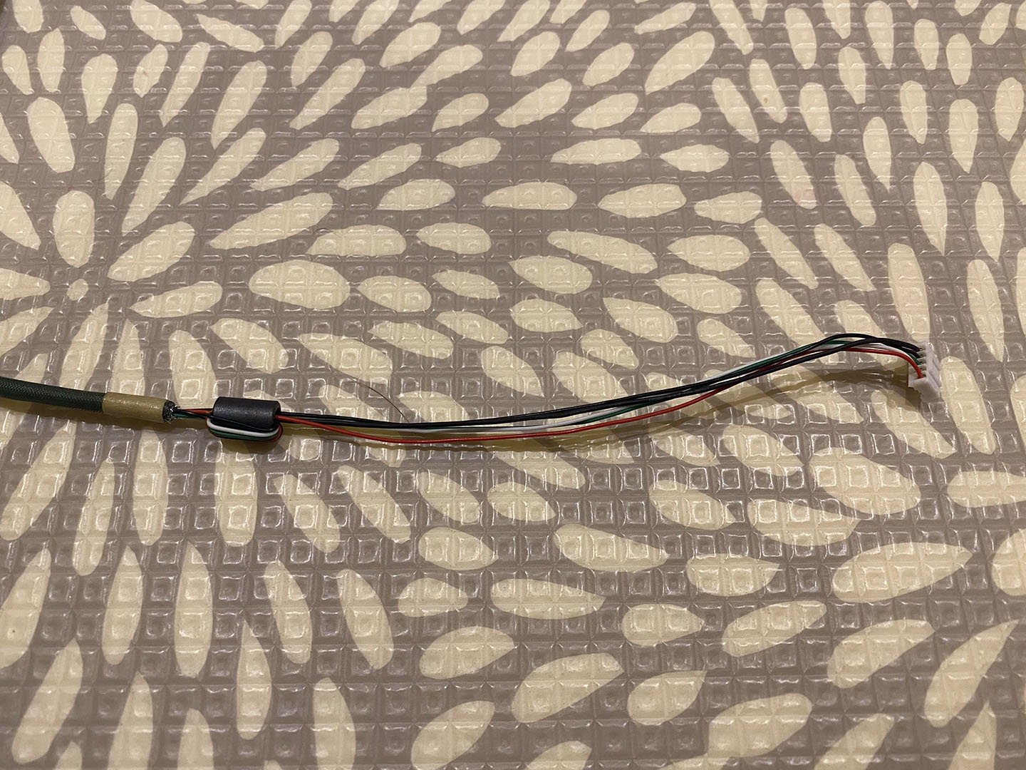 Heatshrink removed